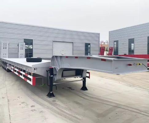 Hydraulische Leiter Niedrigbett-Lkw-Anhänger für den Transport schwerer Geräte 13000x2500x1100