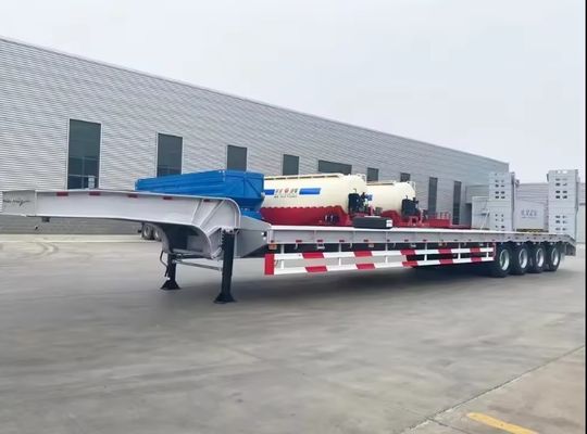 Anpassbarer 13000x2500x1100 4 Achsen Lowboy Semi-Anhänger für den Transport schwerer Ausrüstung