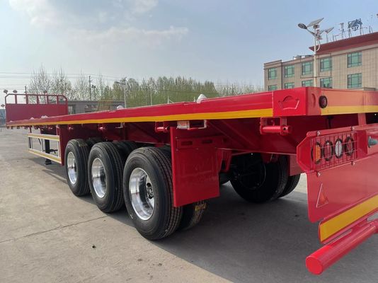 Professionelle angepasste Farbe 20-80 Tonnen 3 Achsen 40FT Container Flachbett Semi-Trailer