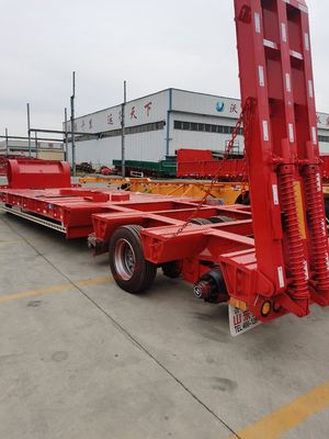 Anpassungsfähiger 16-Rad 4-Achsen-Low-Bed-Anhänger in Oman 13-18m mit maximaler Nutzlast von 30TON
