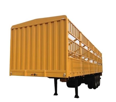 Wosheng 3 Achse Massengröße Seitenwandbox Zaun Ladung Semi-Lkw Anhänger mit 13/16 Tonnen Achse