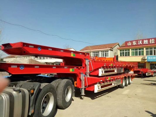 Anpassungsfähiger 16-Rad 4-Achsen-Low-Bed-Anhänger in Oman 13-18m mit maximaler Nutzlast von 30TON