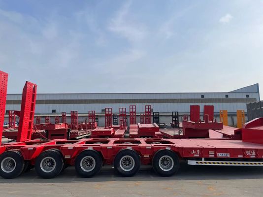 Anpassungsfähiger 16-Rad 4-Achsen-Low-Bed-Anhänger in Oman 13-18m mit maximaler Nutzlast von 30TON