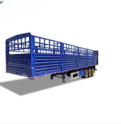 Stahl 3 Achsen 4 Achsen Seitenwandzaun Fracht Semi-Lkw Anhänger mit 2&quot; 50mm King Pin