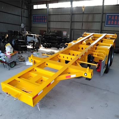 Maximale Nutzlast 30000 kg Wosheng 20 40 45 Fuß Container Skelett Halbanhänger mit Rabatt
