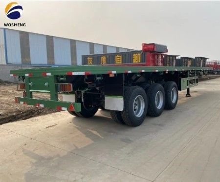 S Custom Flatbed Semi-Trailer mit hoher Nutzlastkapazität und Dual Line Bremssystem