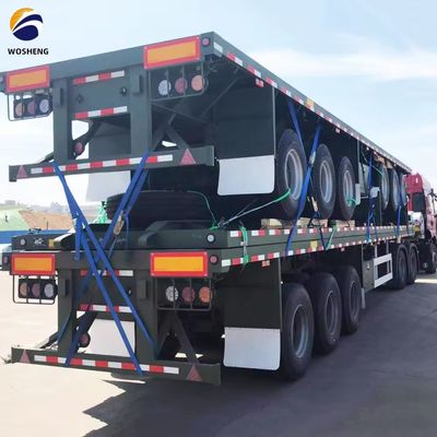 S Custom Flatbed Semi-Trailer mit hoher Nutzlastkapazität und Dual Line Bremssystem