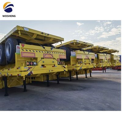 S Custom Flatbed Semi-Trailer mit hoher Nutzlastkapazität und Dual Line Bremssystem