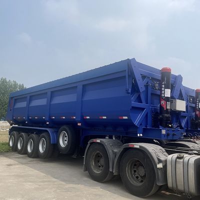 Stahl 3-Achs Hinterdump Semi-Anhänger 80 Tonnen 4 Achsen Kipper Semi-Anhänger Kippen Anhänger
