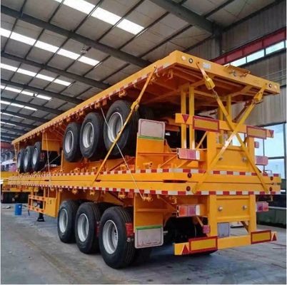 3 4 Achs Schiffsfracht und 20ft 40ft 45ft Container Flatbed Trailer mit 80tons Max Nutzlast