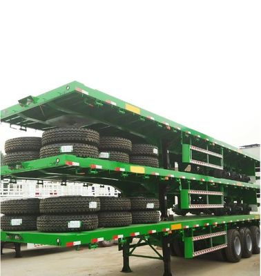 3 4 Achs Schiffsfracht und 20ft 40ft 45ft Container Flatbed Trailer mit 80tons Max Nutzlast