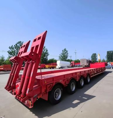 Lkw-Anhänger für schwere Fahrzeuge 30-100 Tonnen 3/4/5 Achse Niedrigbett Halbanhänger Niedrigbett Niedrigjunge