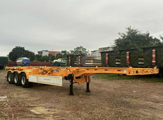 20-40 Ft Skeletal Container Chassis Semi-Trailer mit 13 Tonnen Achse und kundenspezifisches Design