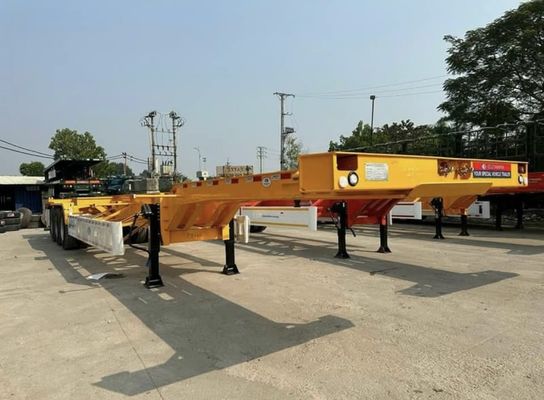 20-40 Ft Skeletal Container Chassis Semi-Trailer mit 13 Tonnen Achse und kundenspezifisches Design