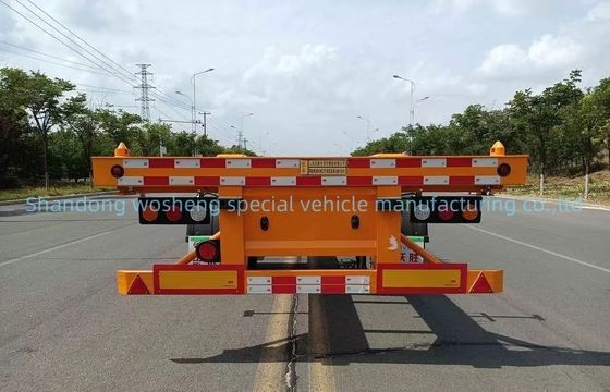 20-40 Ft Skeletal Container Chassis Semi-Trailer mit 13 Tonnen Achse und kundenspezifisches Design