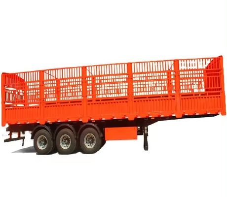 Mechanische Aufhängung Viehzucht Farm Zaun Semi-Lkw Anhänger mit 12.00R22.5 Reifen