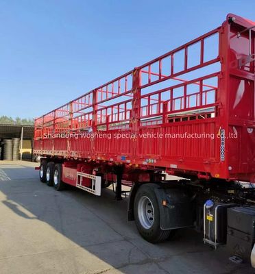 Mechanische Aufhängung Viehzucht Farm Zaun Semi-Lkw Anhänger mit 12.00R22.5 Reifen