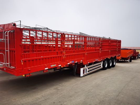 Mechanische Aufhängung Viehzucht Farm Zaun Semi-Lkw Anhänger mit 12.00R22.5 Reifen