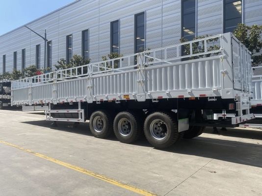 Stahl 3 Achsen Leinwand Abdeckung Seitenvorhang Typ Frachtbox Container Zaun Semi-Lkw Anhänger