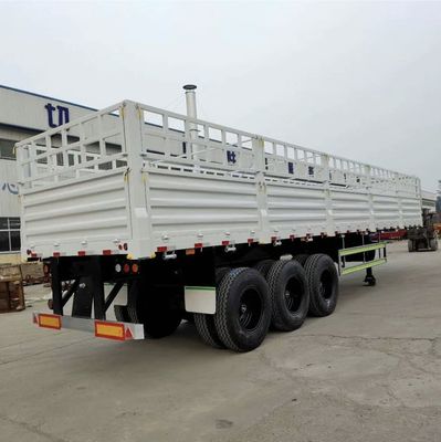 Stahl 3 Achsen Leinwand Abdeckung Seitenvorhang Typ Frachtbox Container Zaun Semi-Lkw Anhänger