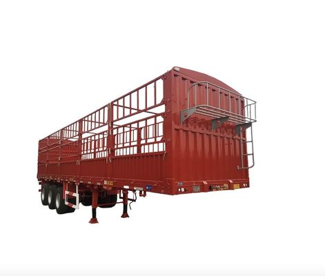 30-100 Tonnen Seitenwand Abfallseite Viehvieh Viehvieh Großlastlastbehälter Zaun Semi-Lkw-Anhänger