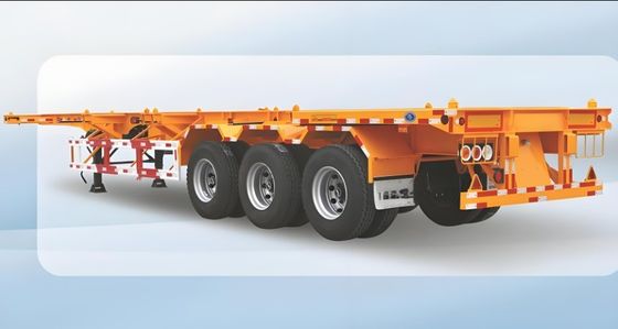 Anpassung Malerei 50 T Nutzlast Skelett Anhänger für Container Lkw Halbanhänger