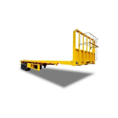 50tons Container-Transporter Flatbed Semi-Trailer mit mechanischer Aufhängung in Afrika