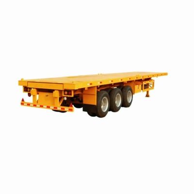 3 Achsen 60 - 80 Tonnen 20 - 45 Fuß flacher Behälter Halbanhänger mit maximaler Nutzlast 50000 kg
