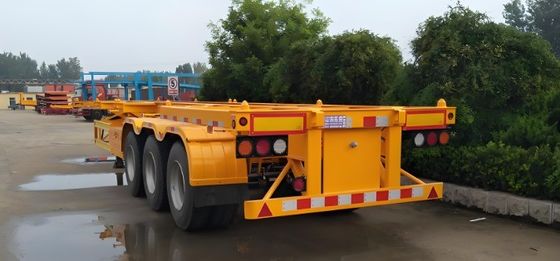 3 Achsen 20-40ft Container Transport Skelett Halbanhänger mit Dual Line Bremssystem