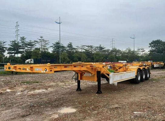 3 Achsen 20-40ft Container Transport Skelett Halbanhänger mit Dual Line Bremssystem