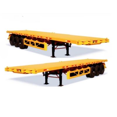 Flatbed Container Semi-Trailer 40FT 45FT 48FT Rand 9,00-22,5 optional 12400*2610*1550mm