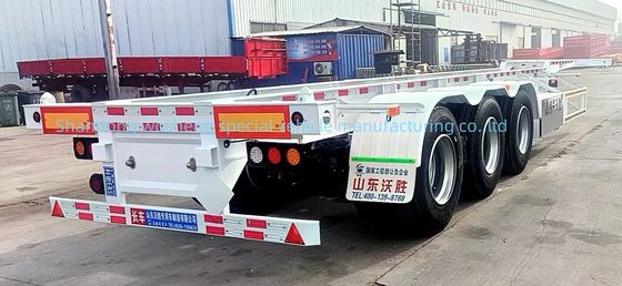 Verwendung und Transport von Containern Skelett Halbanhänger mit Doppelleitungsbremssystem