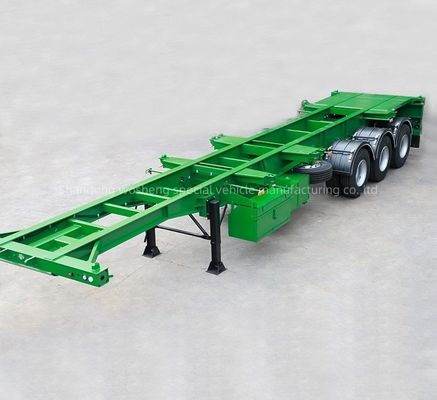 Zusammengestellter Semi-Trailer mit 3 Achsen 20ft 40ft 45ft 48ft Container Transport Skeleton