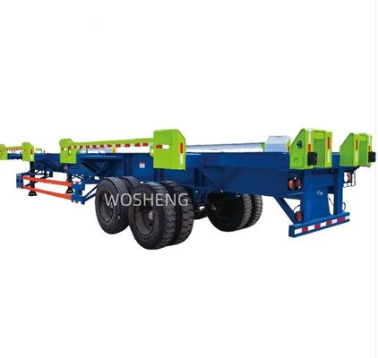 2 Achsen 20FT 40FT Wharf Kombinierter Transport Skeleton Container Anhänger