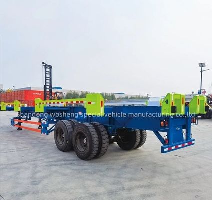 2 Achsen 20FT 40FT Wharf Kombinierter Transport Skeleton Container Anhänger