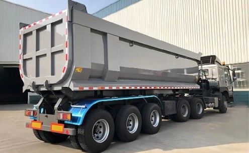30-100 Tonnen Tipper Dump Trailer mit U-Form und Sandstein Getreide Transportfunktion