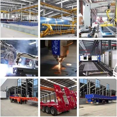 12400*2610*1550mm anpassbare 40ft Container-Transportplattform Flatbed Semi-Trailer
