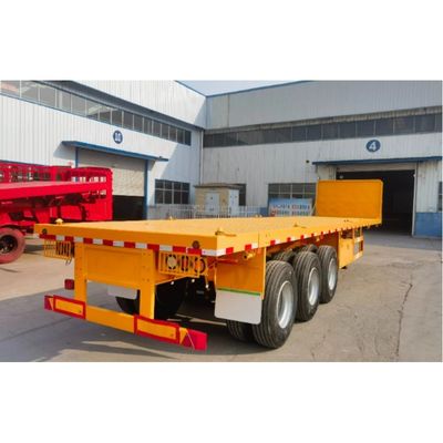 Gewicht 7,0 Tonnen 3 Achsen 40-120 Tonnen Kapazität Flatbed Semi-Trailer mit Twist Lock