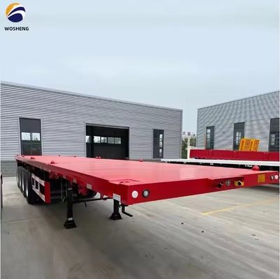 40ft Flachbettbehälter Flachbett Semi-Anhänger mit 2&quot; oder 3,5&quot; King Pin und 3 oder 4 Achsen