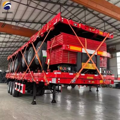 40ft Flachbettbehälter Flachbett Semi-Anhänger mit 2&quot; oder 3,5&quot; King Pin und 3 oder 4 Achsen