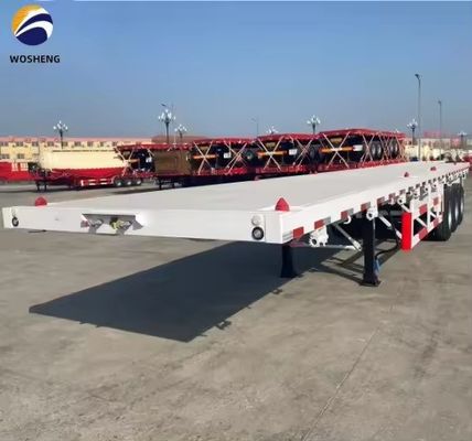40ft Flachbettbehälter Flachbett Semi-Anhänger mit 2&quot; oder 3,5&quot; King Pin und 3 oder 4 Achsen