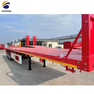 40ft Flachbettbehälter Flachbett Semi-Anhänger mit 2&quot; oder 3,5&quot; King Pin und 3 oder 4 Achsen