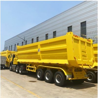 30-100 Tonnen Kipp-Dump Truck Halbanhänger Hydraulischer 3/4/5/6 Achsen Hinterdump Anhänger