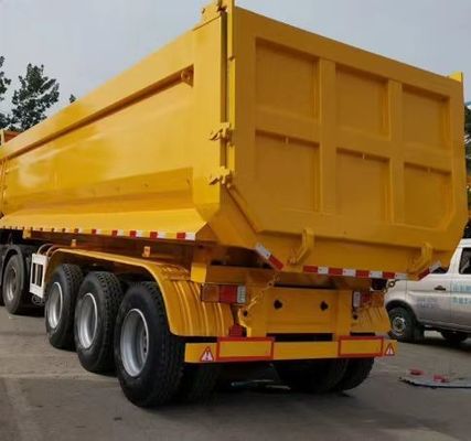 30-100 Tonnen Kipp-Dump Truck Halbanhänger Hydraulischer 3/4/5/6 Achsen Hinterdump Anhänger