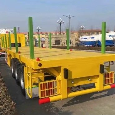 Abnehmbare Seitenkolonne Halbanhänger 3/4/5 Achse Ideal für den Transport von Holzcontainern