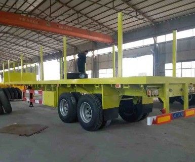 Abnehmbare Seitenkolonne Halbanhänger 3/4/5 Achse Ideal für den Transport von Holzcontainern