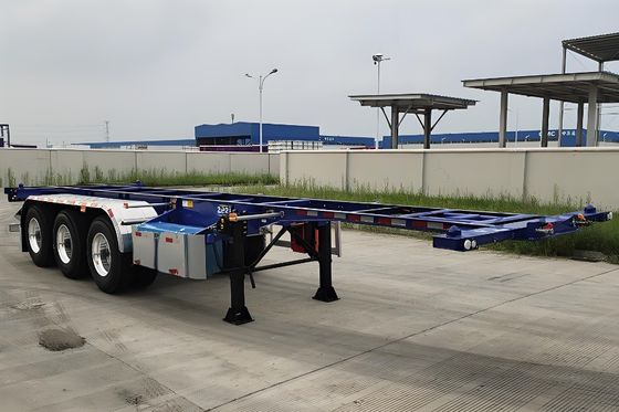 Wosheng 3 Achsen Skelett Halbanhänger Max Nutzlast 50 Tonnen für Containertransport