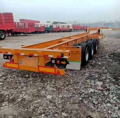 Wosheng 3 Achsen Skelett Halbanhänger Max Nutzlast 50 Tonnen für Containertransport
