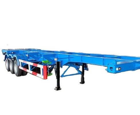 Anpassbarer 50 Tonnen Nutzlast Stahlskelett Halbanhänger für Containerversand