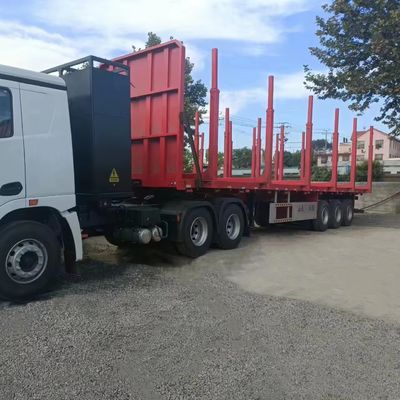 4 Achsen WS Log Holz Transport Halbfahrzeuganhänger für den Transport von Holzfracht